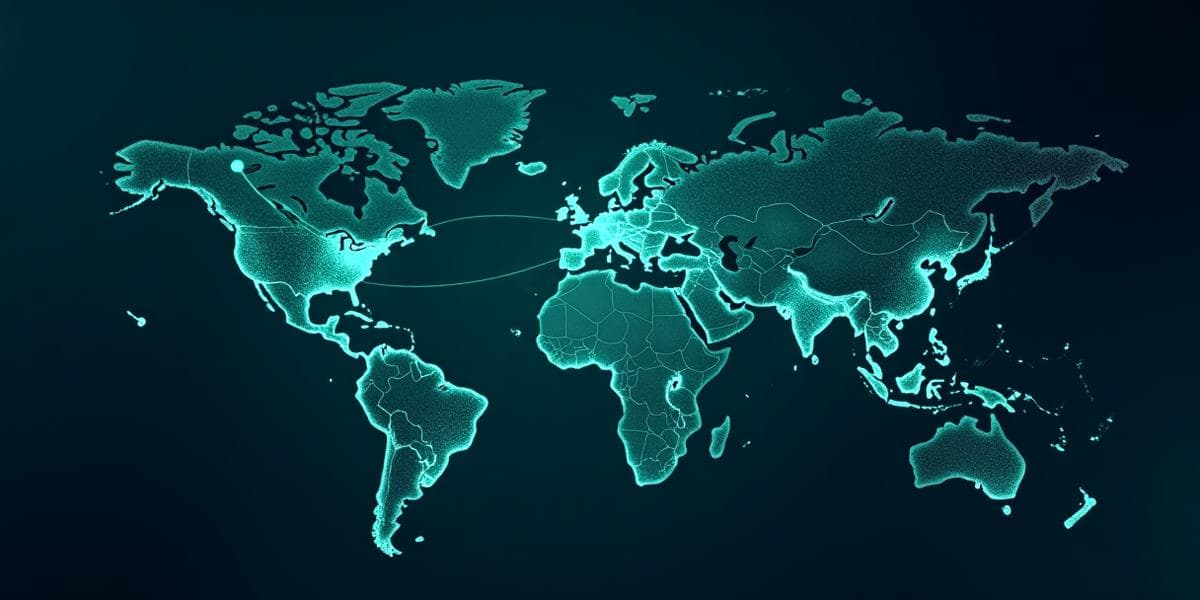AI-powered offshore diagnostic tool showing data analysis and global connectivity